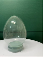 Dôme de boule à neige vide à faire soi-même, en verre transparent en forme de cône, avec résine durable, logo personnalisé pour cadeaux personnalisés