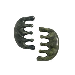 หวีหยกเขียวคุณภาพดี สำหรับนวดและแกะสลัก - Product Image 5