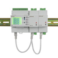 Compteur d'énergie triphasé multi-canaux Acrel ADW210-D10-4S 5A/1.25mA avec écran LCD pour rail DIN, pour la surveillance de la puissance