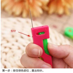 Enhebrador de agujas de plástico, herramienta de costura portátil para enhebrado manual y automático, uso doméstico - Product Image 3