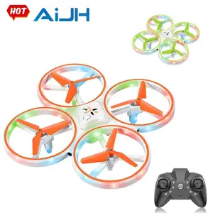 AiJH 2,4 GHz Dron volador giratorio juguete 6-Axis Rolling RC Quadcopter Multi modo LED Light Drone con evitación de obstáculos Drones