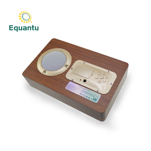 Pantalla de tiempo de oración reloj Azan de madera reproductor de Corán soporte de Corán gratis descarga de música MP3 altavoz electrónico musulmán Corán - Product Image 2