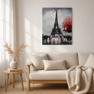 <span class=keywords><strong>Peinture</strong></span> sur toile encadrée DIY par numéros, 40x50cm, motif Tour Eiffel de Paris, paysage urbain, meilleure vente - Product Image 3