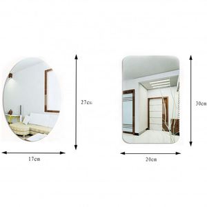 3D DIY Acrylic <b>Wall</b> Stickers Reflective Oval Pattern <b>Mirror</b> Decals for Home Bathroom Surface Decorative <b>Wall</b> Sticker Decals - Product Image 6