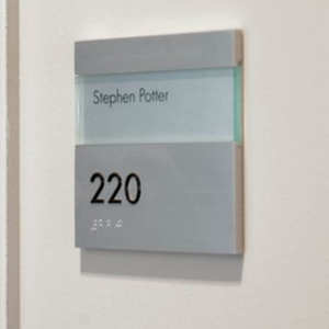 Placas de Identificación Modernas para Oficina al por Mayor, Placas de Puerta con Braille ADA, Placas de Número de Habitación para Hotel y Apartamento - Product Image 3