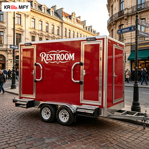 Luxury Mobile Restroom Fully Equipped DOT VIN <b>Camping</b> Bathroom Durable VIP Toilet Trailer - Product Image 6
