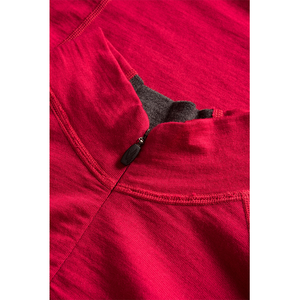 Solarwool <span class=keywords><strong>Rojo</strong></span> Camisetas de manga larga Stand Neck Sporting Womens Merino Wool Ciclismo <span class=keywords><strong>Jersey</strong></span> - Product Image 3