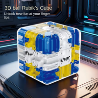 Jouet d'apprentissage interactif STEM pour enfants, cube à billes en 3D, pour adolescents, soulagement du stress, amusant, compétences cognitives, cadeau