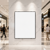 Cadre d'affichage lumineux mural pour vitrine, boîte à lumière en tissu, film souple UV, éclairage de plafond, tissu lumineux ultra-mince