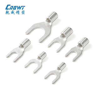 SNB 시리즈 비 절연 수 포크 조인트 커넥터 알몸 크림프 구리 Y/U 포크 터미널 와이어 터미널 - Product Image 2