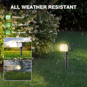 Luces LED solares para caminos, lámpara <span class=keywords><strong>Solar</strong></span> RGB para exteriores, lámpara de paisaje impermeable, accesorio de iluminación para jardín, Patio, pasarela, iluminación de pared - Product Image 3