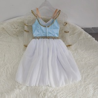 BT2607231002 Livraison rapide, costumes de danse espagnole pour enfants, filles, femmes, adultes, tutu bleu romantique pour la danse classique