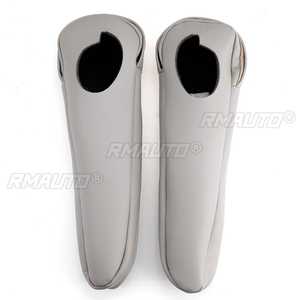 2 Fundas de Cuero Sintético para Reposabrazos de Asiento Delantero para Toyota Sienna 2011 2012 2013 2014 2015 2016 2017 2018 Negro Gris - Product Image 3