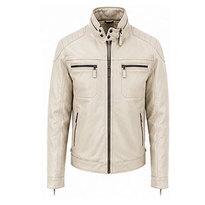 OEM Custom Design <b>Men</b> <b>Leather</b> <b>Jacket</b> Best Quality <b>Men</b> Clothing Winter Wear Zipper Closure <b>Leather</b> <b>Jackets</b> For Hot Sale - Product Image 5