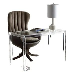 Mesa de escritório acrílico elegante moderna