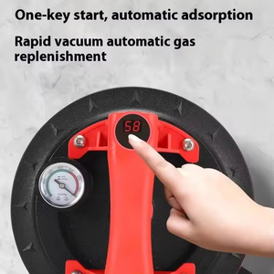 Ventosa de Vacío FYUN-A004 para Azulejos y Vidrio de 9 Pulgadas con Bomba de Aire Automática, Carga Máxima de 200 kg, Manómetro y Batería de Litio - Product Image 4