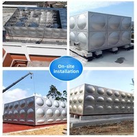 Edelstahl Rechteckiger Isolierter Unterirdischer Kubischer Kommerzieller Wasserspeichertank für Viehzucht, Brandbekämpfung und Auftauen