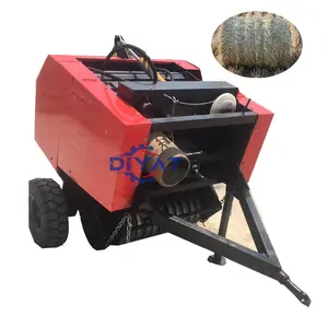 factory supply maize silage hay pick up baler machine alfalfa round baler wrapper cutting and baling wrapping machine with ce