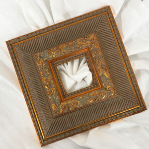 Venta al por Mayor de Fábrica: Marcos de <span class=keywords><strong>Lienzo</strong></span> Clásicos en Oro y Plata, Anchos y Grandes, de 4x4, 6x6, 8x8 y 8x10 Pulgadas, para Decoración de Paredes de Hogar y Galerías - Product Image 2