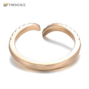 แหวนทองคำแท้ 18K 14K 10K สีเหลือง ประดับเพชรเลี้ยงในห้องปฏิบัติการ แหวนเปิด งานแฮนด์เมด ออกแบบเองได้ เครื่องประดับแฟชั่น แหวนหมั้น แหวนแต่งงาน ของขวัญสำหรับผู้หญิง - Product Image 3