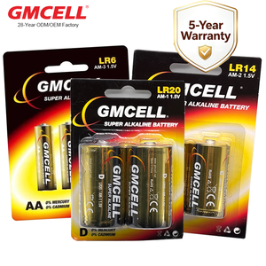 แบตเตอรี่อัลคาไลน์กำลังสูง 1.5V AA AAA C D A23 A27 LR03 LR6 LR14 LR20 6LR61 สำหรับนาฬิกา - Product Image 1