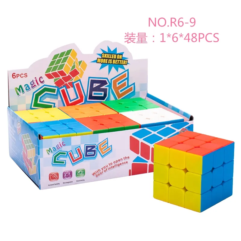 Ept bán buôn khuyến mại nhựa màu rubikmagic Cube đồ chơi cho trẻ em 5.6 cm Khuyến mại Magic Cube