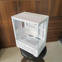 Boîtier PC T8 sans colonne avec vue sur l'océan, assemblé, pour carte mère Micro ATX, panneau latéral en verre, DIY, USB 2.0 vertical