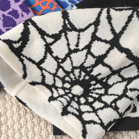 Gorro de Punto Acrílico con Diseño de Telaraña, Gorro de Invierno con Patrón de Telaraña, Gorro de Punto Cálido Estilo Hip Hop para Hombre y Mujer