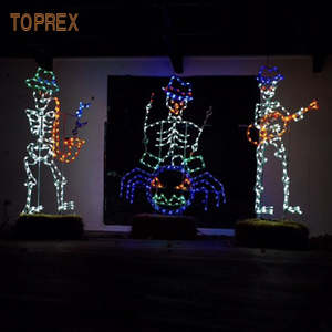 Impermeabile LED Neon zucca <span class=keywords><strong>Spectre</strong></span> lo scheletro cavalcando luce motivo di illuminazione per <span class=keywords><strong>la</strong></span> decorazione di eventi di Halloween - Product Image 6