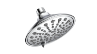 Pomme de douche à effet pluie en plastique ABS de haute qualité de l'usine Rainshower à fonction unique Appartements de 6 pouces provenant de sources directes