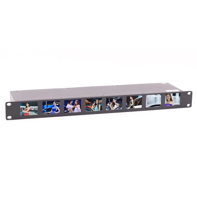 LILLIPUT RM-0208S 1RU Rackmount 2" Inch Full HD 3G/HD/SDI Metal Broadcast Monitor for TV Broadcasting Trucks & Equipment