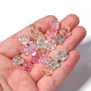 Vente en gros de perles transparentes pentagramme en acrylique de couleur printanière, style féerique, accessoires de bricolage, matériaux faits à la main - Product Image 6