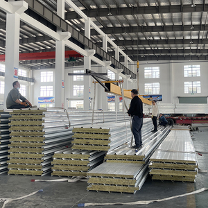 Tùy chỉnh cấu trúc cách điện Bảng điều khiển không thấm nước chống cháy siding bên ngoài kim loại thép lợp tường đá len Sandwich Panel - Product Image 5