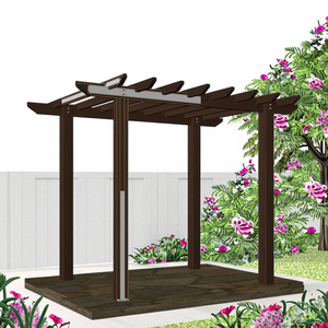 Pergola <span class=keywords><strong>en</strong></span> composite <span class=keywords><strong>bois</strong></span>-plastique écologique, imperméable et décorative - Product Image 6