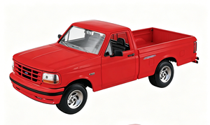 Modèle de camionnette sport américaine vintage des années 90 à l'échelle <span class=keywords><strong>1</strong></span>:<span class=keywords><strong>24</strong></span>, en alliage métallique, avec benne ouverte, simulation rétro - Product Image 3