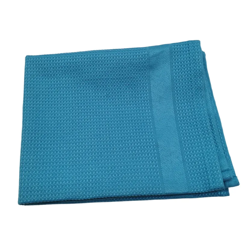 Wholesale Microfiber Kitchen Dish Cleaning Printed Tea Towel Sets Waffle Towel Quick-drying Towel