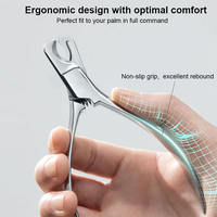Coupe-cuticules professionnel personnalisable en acier inoxydable, le plus vendu, pour animaux de compagnie