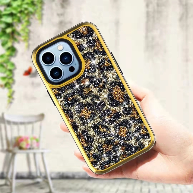 Bling Glitter Plating Diamond Design Phone Cover Luxury Fashion Designer Cell Phone Cases for iphone 11 12 13 Pro Max Xr Xs Max