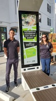Banc intelligent extérieur étanche IP65 avec haut-parleur Bluetooth personnalisé, chargeur sans fil, siège pour parc public
