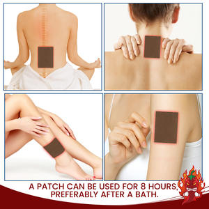 Patchs de massage musculaire Huainan Hall au piment, très demandés, pour le cou, les épaules, la taille, les jambes et les articulations – 8 patchs par articulation pour le soutien musculaire - Product Image 5