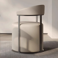 Chaise de salon nordique moderne minimaliste avec dossier, chaise de relaxation de luxe pour la maison