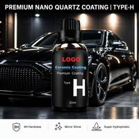 Revêtement Nano Céramique pour Voiture, Protection de Peinture en Verre à Haute Dureté, Concentré de Quartz Inorganique, Imperméable, Entretien Automobile