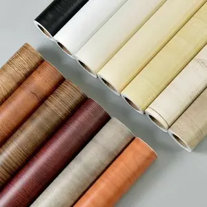 Texture porte armoire Wrap auto-adhésif 3D meubles autocollant vinyle bois Grain Membrane PVC feuille Film à vendre