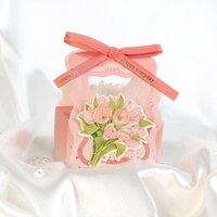 Großhandel Blumenförmige Süßigkeitenbox Souvenir Schleife Vierfarbig Bedruckte Pappeinlage Frischer Koreanischer Stil Hochwertige Box