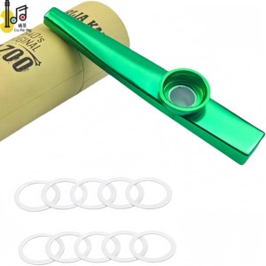Kazoo Verde con Logotipo Personalizado para Juegos <span class=keywords><strong>de</strong></span> Guardería, Duradero, Económico, Sólido y Bonito, Sin Membrana <span class=keywords><strong>de</strong></span> Flauta, Kazoos <span class=keywords><strong>de</strong></span> <span class=keywords><strong>Metal</strong></span> - Product Image 2