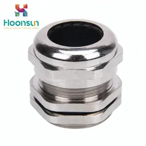 PG13.5 PG16 PG19 M18 M22 M24 IP68 waterproof thread nickel plated copper brass metal wire connectors cable glands seals supplier