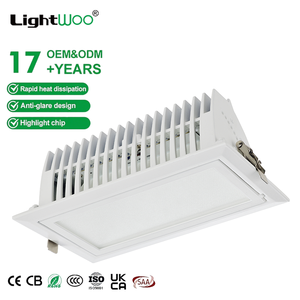 ไฟดาวน์ไลท์ LED ทรงสี่เหลี่ยมผืนผ้า ปรับได้ เคลื่อนย้ายได้ 30w 50w  ฝังฝ้าเพดาน  ความสว่างสูง ประหยัดพลังงาน - Product Image 1