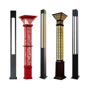 Lampadaire solaire LED pour jardin en fer IP66 2700K blanc chaud doux avec abat-jour en verre non amovible, lampe extérieure avec détecteur de mouvement - Product Image 2