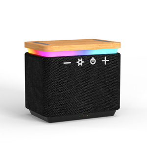 Altavoz Bluetooth Portátil <span class=keywords><strong>de</strong></span> 5W, Audio <span class=keywords><strong>de</strong></span> Escritorio, Regalo, <span class=keywords><strong>Boombox</strong></span>, <span class=keywords><strong>Cargador</strong></span> Inalámbrico <span class=keywords><strong>de</strong></span> 15W, Lámpara RGB, Altavoz <span class=keywords><strong>de</strong></span> Tela - Product Image 5