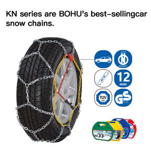 BOHU haute qualité KN série maille chaînes à neige anti-dérapant en acier allié pneus de voiture 12mm maillons carrés 40 km/h vitesse maximale nouveau - Product Image 3